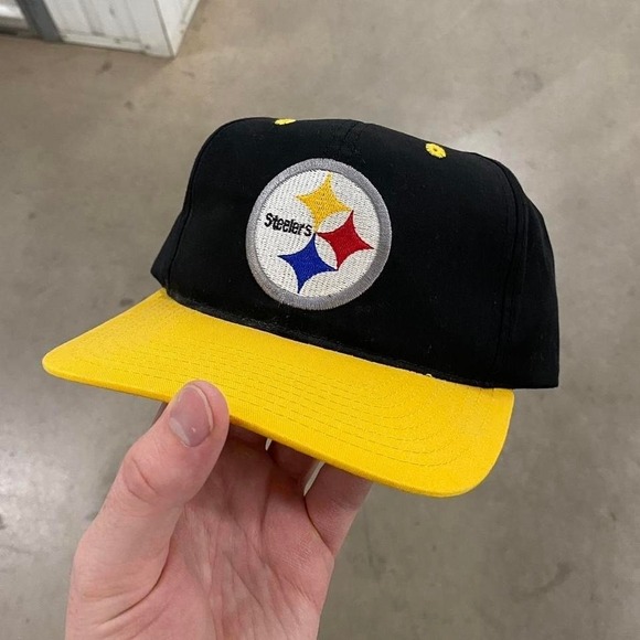 NFL Other - Vintage NFL 90s Pittsburgh Steelers Twill SnapBack Hat Twins Enterprise